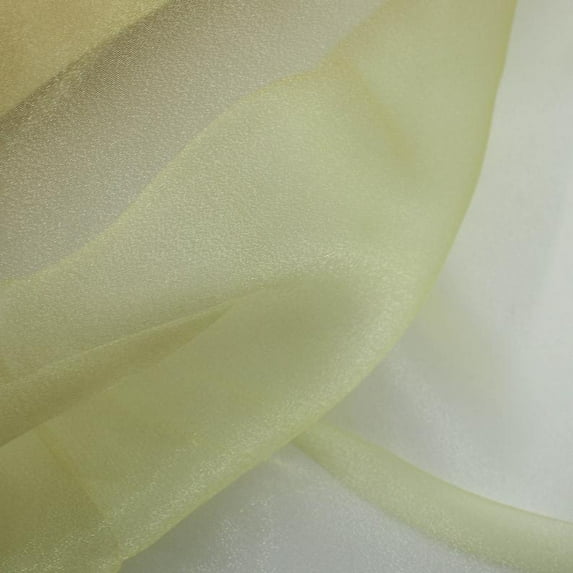 FREE SHIPPING!!! Light Yellow Organza Fabric Roll 60" Wide by the BOLT, Wedding Decoration Organza Fabric, Sheer Fabric by 500 Yards