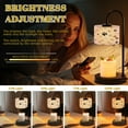 thumbnail image 4 of Candle Warmer Lamp with Timer, Cute Paw Prints Bones Warm Earth Tones Non-slip Wireless Remote Control Wax Melts Warmer with 4 Bulbs for Home Office Dorm, Birthday Gifts for Women, 4 of 7