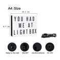 thumbnail image 5 of Cinema Light Box Neon Signs, Warm White LEDs Lightbox with Letters, Numbers, Symbols, 5 of 5