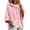 Pink, variant on In October We Wear Pink Shirt 3D Pink Ribbon Hummingbird Floral Gradient Print Breast Cancer Hoodies 3/4 Sleeve Breast Cancer Sweatshirts For Women