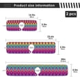 thumbnail image 4 of 2 Pack Faucet Mat Splash Guard for Kitchen Sink,Rainbow Ikat Geometric Print 30x5 Inch Super Absorbent Microfiber Sink Protector Mat, Kitchen Sink Mat Machine Washable Kitchen Sink Accessories, 4 of 7