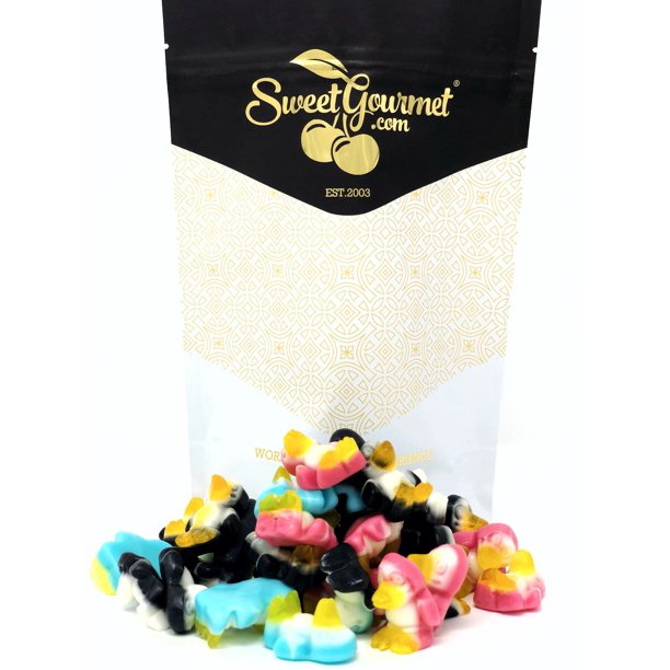Gustaf's 3D Fruit Gummi Penguins with Soft Tummies Pectin Gummy Candy