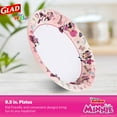 thumbnail image 2 of Glad for Kids Disney Minnie Mouse FST1&nbsp;Disposable Paper Plates, Pink - Soak Proof, Microwave Safe Pink Cake Plates, Kid Friendly Dinnerware for Everyday Use, 8.5 Inch, 40 Count, 2 of 3