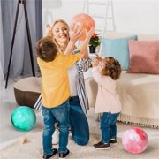 2Pcs 8.7 Inch Inflatable Playground Ball, Marbleized Giant Rubber Kickball, Large Bouncy Ball for Kids Adults, Beach Dodgeball for Pool Sports Activities, with Pump