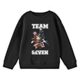 thumbnail image 4 of Naruto Classic Team Seven Youth Black Crew Neck Sweatshirt-XS, 4 of 5
