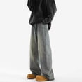 thumbnail image 6 of Mens Baggy Loose Jeans Classic Vintage Washed Wide Leg Pants Loose Straight Leg Streetwear Jean Trousers, 6 of 6