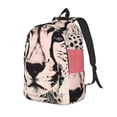 thumbnail image 1 of Easygdp Pink Cheetah Art Mochila de Lona Resistente para Laptop, Compatible con Laptops de 15 a 17 pulgadas, Ideal para Escuela, Trabajo y Viajes-Small, 1 of 5