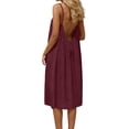 thumbnail image 2 of Elegant Sleeveless Backless Loose Dress Robe Homewear Comfortable Casual Wear, 2 of 8