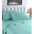thumbnail image 2 of Regency Club Oxford 600 Thread Count 100% Cotton Solid Sheet Set (Twin, Aqua), 2 of 4