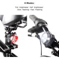 thumbnail image 4 of 4 Modes Bicycle Light Built in Battery Rechargeable USB LED Bike Light Flashlight with Mount Bicycle Accessories, 4 of 6
