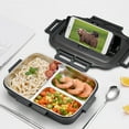 thumbnail image 6 of TACILIP Bento Boxes, Stainless Steel Insulated Multi Layer Bento Food Container Storage Lunch Box 1L, Gifts for Women, 6 of 6