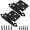 Matte Black, variant on 8 Pack Brushed Nickel Self-Closing Cabinet Hinges for 1/2" Overlay Face-Frame Kitchen Cabinet Doors, Modern Style, Steel Material