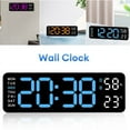 thumbnail image 3 of WEISIPU Digital LED Desk Alarm Clock Large LED Display Wall Clock Temperature Humidity, 3 of 6