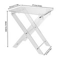 thumbnail image 2 of Acrylic Folding Computer Table, Freestanding Transparent Side Table, Multifunctional Laptop Desk for Living Room, Bed Room, 2 of 10