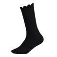 thumbnail image 2 of NORO ARK Unisex Kids Sock Mid-Calf Socks with Ruffled Trim Soft, Stretchy Socks for Everyday Wear For Boys & Girls Black Size 6-14 Years, 2 of 6