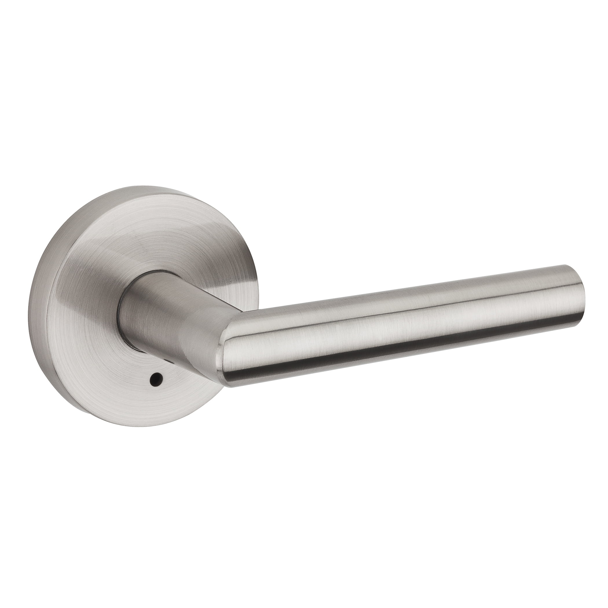 Photo 1 of Kwikset 91550-010 Satin Nickel Milan Round Bed/Bath Privacy Lever