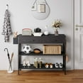 thumbnail image 6 of Lofka Console Table with Drawers, Entryway Console Table with 2 Drawer,Black, 6 of 10
