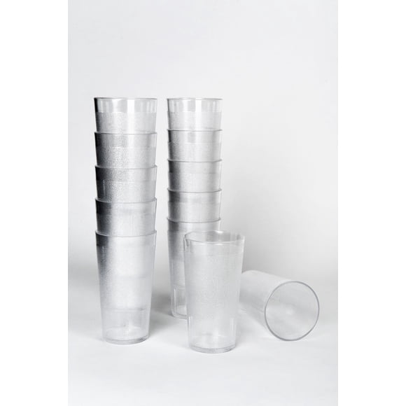 Vaso 12oz Plastipractic 12 Pzs Policarbonato Transparente