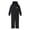 Black, variant on Toddler Kids Boys Girls Unisex One Piece Ski Suit Hooded Winter Snowsuit with Waterproof Shell Warm Performance Outerwear 4-5 Years