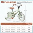thumbnail image 3 of Costway Vélo pour Enfants 12 Pouces avec Selle et Guidon Ajustables, Roues Stabilisatrices Amovibles, Frein à Main, Vert, 3 of 10