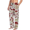 thumbnail image 2 of Yiaed Mushroom Print Men's Lounge Pants, Loose PJ Bottoms, Long Pajama Pants for Men-Large, 2 of 5