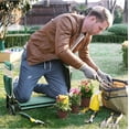 thumbnail image 4 of Garden Kneeler and Seat, Multifunctional Garden Kneeling Bench, Gardening Gifts for Women Men, Folding Gardening Stool, with 2 Tool Bags, 8-Inch Wide Kneeling Pad, Dark Green UGGK060L01, 4 of 17