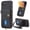Black, variant on Allytechgroup for iPhone 16e/ iPhone 17e Wallet Case, Premium PU Leather Back Cover Cards Holder Stand Compatible with Car Mount RFID Blocking Hand Wrist Full Protective Case for Women Girls, Purple