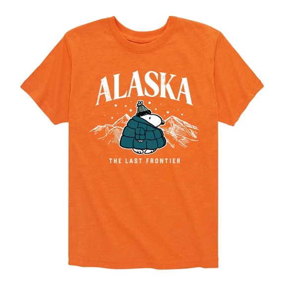 Peanuts - Snoopy - Puffer - Alaska Last Frontier - Toddler And Youth Short Sleeve Graphic T-Shirt