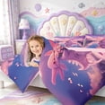 thumbnail image 4 of Manfei 3D Print Axolotl 7-Piece Twin Bedding,Colorful Salamander Bedding Comforter Set,Pink Reversible, 4 of 7