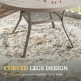 thumbnail image 2 of Vicllax 5-Pcs Round Outdoor Patio Dining Set Table and Chair Modern Style Metal, with Umbrella Hole, 2 of 10