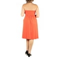 thumbnail image 2 of 24seven Comfort Apparel Plus Size Knee Length Strapless Mini Dress, 2 of 4