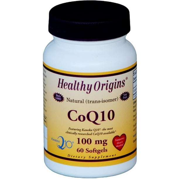 Healthy Origins Coq10 100mg 60 Ct Walmart Com Walmart Com