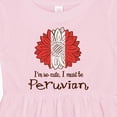 thumbnail image 4 of Inktastic I'm So Cute, I Must Be Peruvian Flag Sunflower Girls Baby Dress, 4 of 5