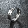 thumbnail image 2 of His And Hers Crowned Rings Stainless Steel Couple Wedding Bands Platinum Inlaid Gem European American Matching, 2 of 9