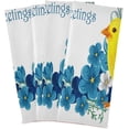 thumbnail image 6 of Easter Vintage Little Chicken Kitchen Tea Towels Set of 4 Absorbent Hand Dish Towels, Spring Blue Flowers Dishcloths Lint-Free 18x28 Inch Fast Drying for Cooking Baking Home Clean, 6 of 7