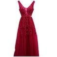 thumbnail image 1 of Vestido Largo De Fiesta ó Damas Con Encaje Para Mujer, 1 of 5