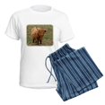 thumbnail image 5 of CafePress - Highland Cow 9Y316D 053 Women's Light Pajamas - Women's Short Sleeve Print T-Shirt and Pants Light Cotton Pajama Set, 5 of 7