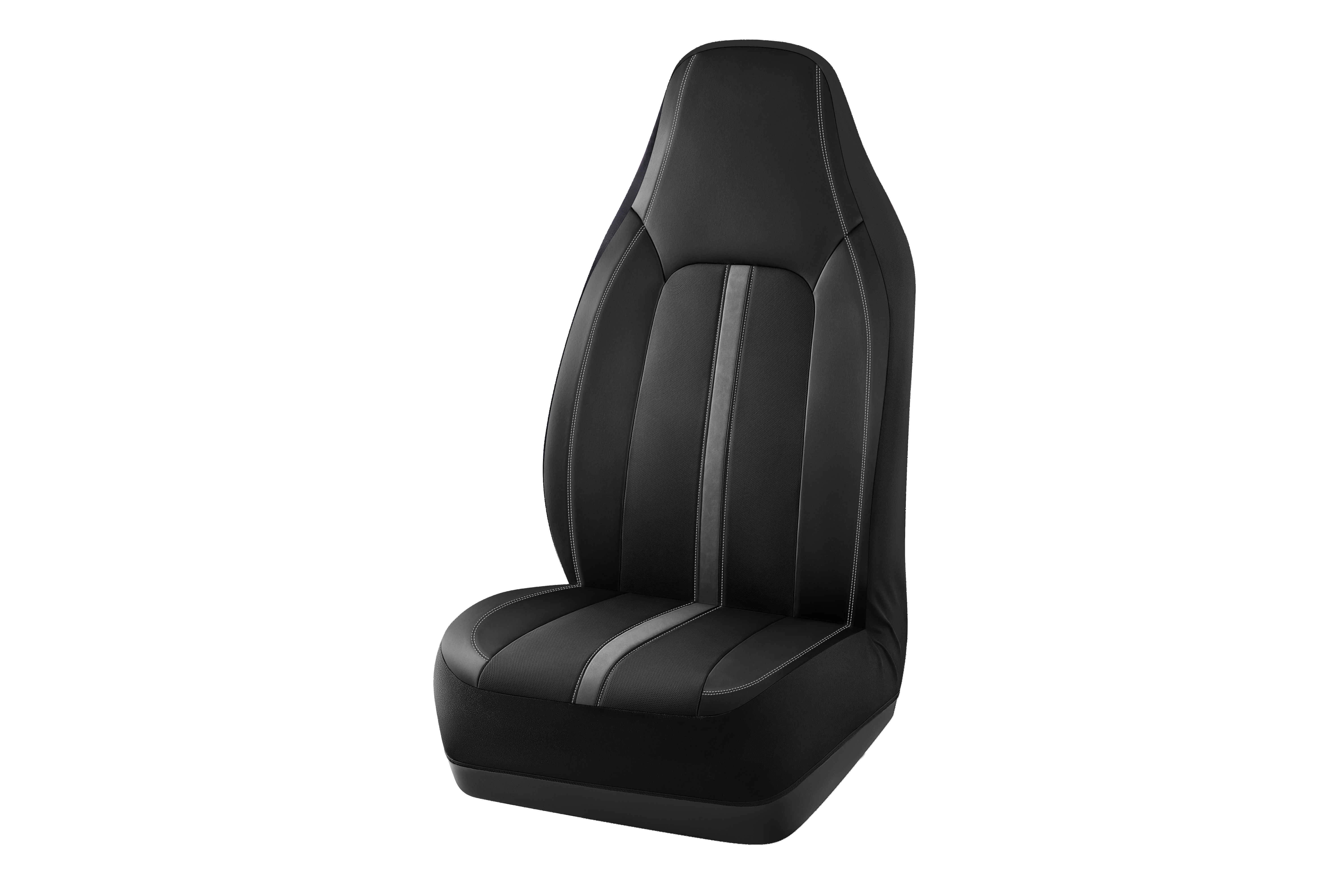 AUTO DRIVE 2PC STRIPE GREY SEAT COVER – UNIVERSAL FIT, ASSEMBLED PRODUCT 24SC161