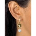 thumbnail image 5 of PalmBeach Jewelry Marquise Cut Green Crystal Goldtone Link Necklace 3-Piece Set, 19 inches, 5 of 7