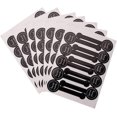 thumbnail image 1 of RV 100 Uds. Pegatinas de etiquetas autoadhesivas, pegatinas de tira de sellado negro "hechas a mano", galletas/dulces/aperitivos/hornear/pegatinas de regalo DIY/suministros para fiestas brillar  Electrónica, 1 of 5