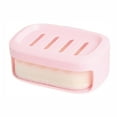 thumbnail image 1 of Suction Cup Wall Mounted Drain Soap Box - Soap box with sponge cleaning, 1 of 6