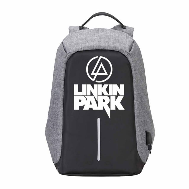 Mochila escolar Linkin Park con dibujos animados de tela Oxford para niños