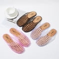 thumbnail image 2 of Roxoni Women’s Jelly Clog Sandals Breathable Mesh Slip On Lightweight Casual Summer Garden Beach Shoes, 2 of 5