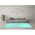 thumbnail image 3 of Ahgly Company Indoor Rectangle Solid Light Blue Modern Area Rugs, 2' x 3', 3 of 4