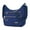 Dark Blue, variant on BadPiggies Waterproof Nylon Crossbody Bag Shoulder Purse Lightweight Messenger Bag Multi Zipper Pockets for Women Men (Black)