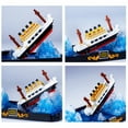 thumbnail image 3 of HI-REEKE Ship Micro Mini Building Block Set Boat in a Bottle Building Toy Display for Kid White, 3 of 7