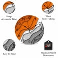 thumbnail image 5 of Wall Clock Fall Orange Grey Modern Geometric Clocks PVC Silent Non-Ticking Battery Operated Decorative Abstract Ombre Round Clock for Home Living Room Kitchen Bedroom Office Wall Decor 14 Inch, 5 of 9