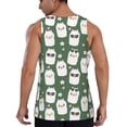 thumbnail image 3 of Fotbe Alpaca Faces Pattern Men's Quick Dry Workout Tank Top Gym Muscle Tee Fitness Bodybuilding Sleeveless T Shirt Breathable Workout Shirt-4X-Large, 3 of 9
