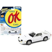 1991 Chevrolet Camaro Z28 1LE Arctic White OK Used Cars Series Limited Edition to 18056 pieces Worldwide 1/64 Diecast Model Car by Johnny Lightning