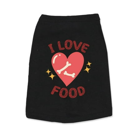 I Love Food Pet Tank Top -Smartprints Designs  3X-Large